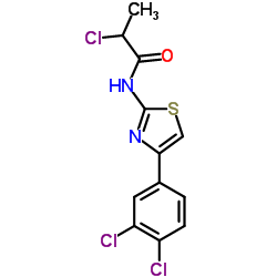 2-Chloro-N-[4-(3,4-dichloro-phenyl)-thiazol-2-yl]-propionamide结构式