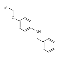 N-苯甲基-4-乙氧基苯胺结构式