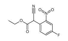 ETHYL 2-CYANO-2-(4-FLUORO-2-NITROPHENYL)ACETATE Structure