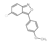 2,1-Benzisoxazole,5-chloro-3-(4-methoxyphenyl)-结构式