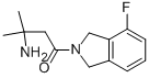 3-amino-1-(4-fluoroisoindolin-2-yl)-3-methylbutan-1-one结构式