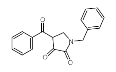 4-benzoyl-1-benzyl-pyrrolidine-2,3-dione结构式