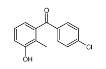 chloro-4' methyl-2 hydroxy-3 benzophenone结构式