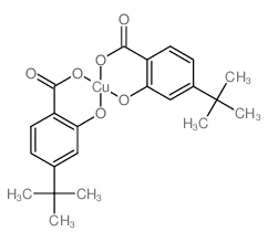 Copper,bis[4-(1,1-dimethylethyl)-2-hydroxybenzoato-O1,O2]-(9CI) Structure