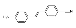 4-[2-(4-aminophenyl)ethenyl]benzonitrile结构式