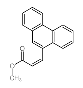 2-Propenoic acid,3-(9-phenanthrenyl)-, methyl ester结构式
