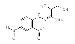 2-Pentanone, 3-methyl-,2-(2,4-dinitrophenyl)hydrazone结构式