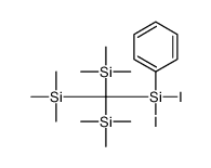 diiodo-phenyl-[tris(trimethylsilyl)methyl]silane Structure