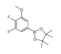 2-(3,4-difluoro-5-methoxyphenyl)-4,4,5,5-tetramethyl-1,3,2-dioxaborolane Structure