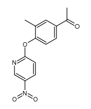 1-{3-methyl-4-[(5-nitropyridin-2-yl)oxy]phenyl}ethanone结构式