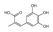 2-Propenoic acid, 2-methyl-3-(3,4,5-trihydroxyphenyl)- (9CI) Structure