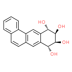 (8R,9S,10R,11S)-rel-8,9,10,11-Tetrahydrobenz[a]anthracene-8,9,10,11-tetrol Structure