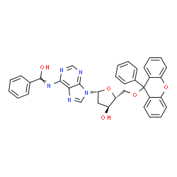 N-benzoyl-2'-deoxy-5'-O-(9-phenyl-9H-xanthen-9-yl)adenosine picture