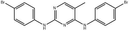N2,N4-Bis-(4-bromo-phenyl)-5-methyl-pyrimidine-2,4-diamine picture