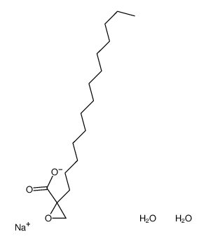 sodium,2-tetradecyloxirane-2-carboxylate,dihydrate Structure