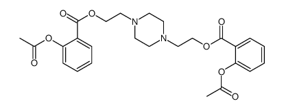 1,4-Bis(2-(acetylsalicyloyloxy)ethyl)piperazine结构式