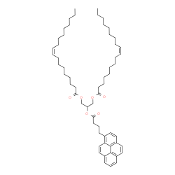 1,3-dioleoyl-2-(4-pyrenylbutanoyl)glycerol结构式