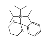 (2-phenyl-1,3-dithian-2-yl)-tri(propan-2-yl)silane结构式
