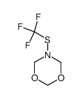 5,6-Dihydro-5-(trifluormethylthio)-4H-1,3,5-dioxazin结构式