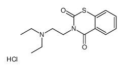 3-[2-(diethylamino)ethyl]-1,3-benzothiazine-2,4-dione,hydrochloride Structure