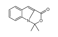 (9ci)-3,3-二甲基-1H,3h-噁唑并[3,4-a]吲哚-1-酮结构式