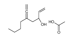 acetic acid,(3S)-5-ethenylidenenon-1-en-3-ol结构式