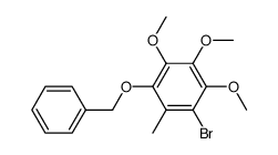 1-(benzyloxy)-3-bromo-4,5,6-trimethoxy-2-methylbenzene Structure