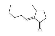 3-methyl-2-pentylidenecyclopentan-1-one Structure