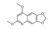 2,4-Dimethoxy-6,7-methylenedioxyquinoline结构式