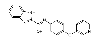 N-(4-pyridin-3-yloxyphenyl)-1H-benzimidazole-2-carboxamide结构式