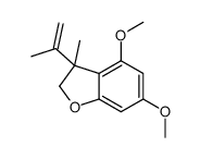 4,6-dimethoxy-3-methyl-3-prop-1-en-2-yl-2H-1-benzofuran结构式