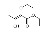 ethyl 2-ethoxy-3-hydroxybut-2-enoate结构式