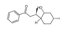 (1R,2S,5R)-2-((S)-2-Benzenesulfinyl-1-methyl-ethyl)-5-methyl-cyclohexanol结构式