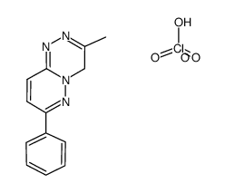 3-methyl-7-phenyl-4H-pyridazino[6,1-c][1,2,4]triazine perchlorate结构式