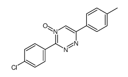 3-(4-chlorophenyl)-6-(4-methylphenyl)-4-oxido-1,2,4-triazin-4-ium Structure