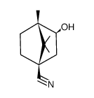 (1R,3S,4S)-3-Hydroxy-4,7,7-trimethyl-bicyclo[2.2.1]heptane-1-carbonitrile结构式