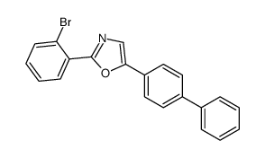 2-(2-bromophenyl)-5-(4-phenylphenyl)-1,3-oxazole结构式