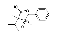 2-benzylsulfonyl-2,3-dimethylbutyric acid Structure