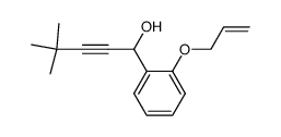 1-(2-allyloxyphenyl)-4,4-dimethylpent-2-yn-1-ol结构式