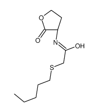 N-[(3S)-2-oxooxolan-3-yl]-2-pentylsulfanylacetamide Structure