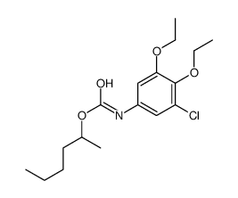 hexan-2-yl N-(3-chloro-4,5-diethoxyphenyl)carbamate结构式