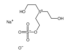 sodium bis(2-hydroxyethyl)[2-(sulphooxy)ethyl]sulphonium sulphate structure