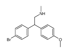 [2-(4-bromo-phenyl)-2-(4-methoxy-phenyl)-ethyl]-methyl-amine结构式