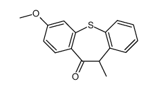 7-methoxy-11-methyldibenzo(b,f)thiepin-10(11H)-one结构式