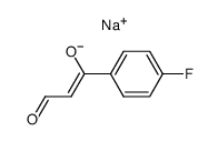 p-Fluoro-benzoylacetaldehyde sodium salt结构式