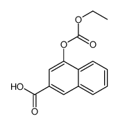 4-[(Ethoxycarbonyl)oxy]-2-naphthoic acid Structure