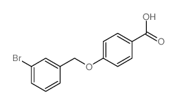 4-[(3-Bromobenzyl)oxy]benzoic acid结构式