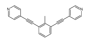 4-[2-[2-methyl-3-(2-pyridin-4-ylethynyl)phenyl]ethynyl]pyridine Structure