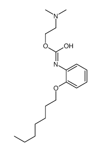 2-(dimethylamino)ethyl N-(2-heptoxyphenyl)carbamate结构式