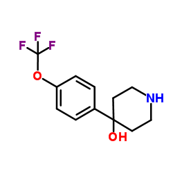 4-[4-(Trifluoromethoxy)phenyl]-4-piperidinol结构式